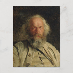 Porträtt i Michail Alexandrovich Bakunin 1871 Vykort