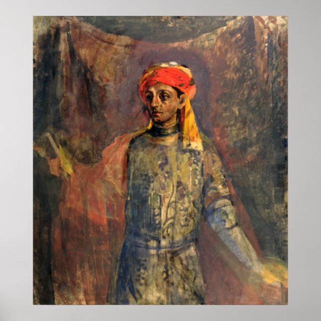 Porträtt i Michail Kuzmin, 1911-12 Poster (Framsidan)