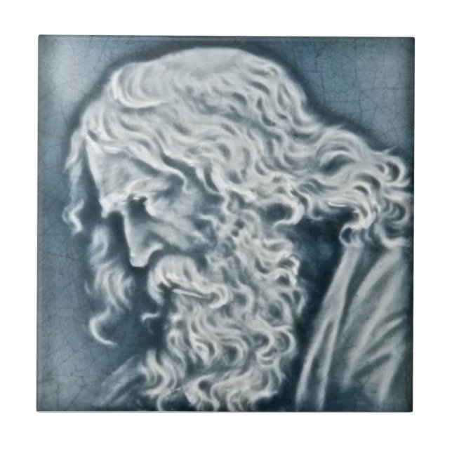 Porträtt i Michelangelo Antique Tile Reproduction Kakelplatta (Framsidan)