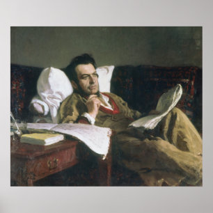 Porträtt i Mikhail Glinka Poster