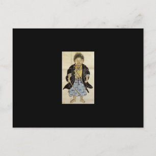Porträtt i Miyamoto Musashi som pojke, Edo Period Vykort