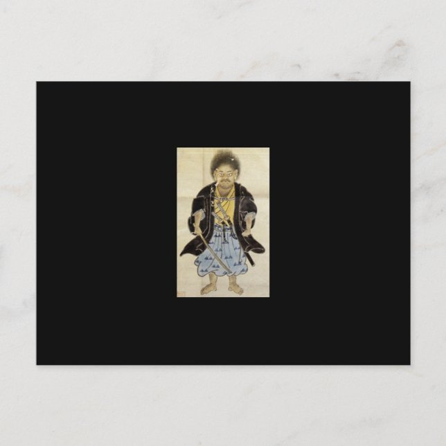Porträtt i Miyamoto Musashi som pojke, Edo Period Vykort (Framsida)