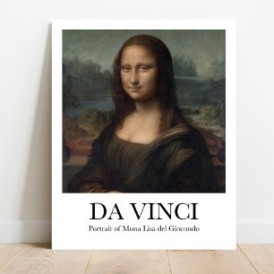 Porträtt i Mona Lisa del Giocondo av Da Vinci Poster