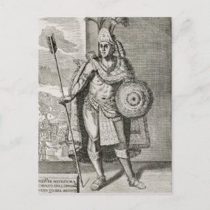 Porträtt i Montezuma II Vykort