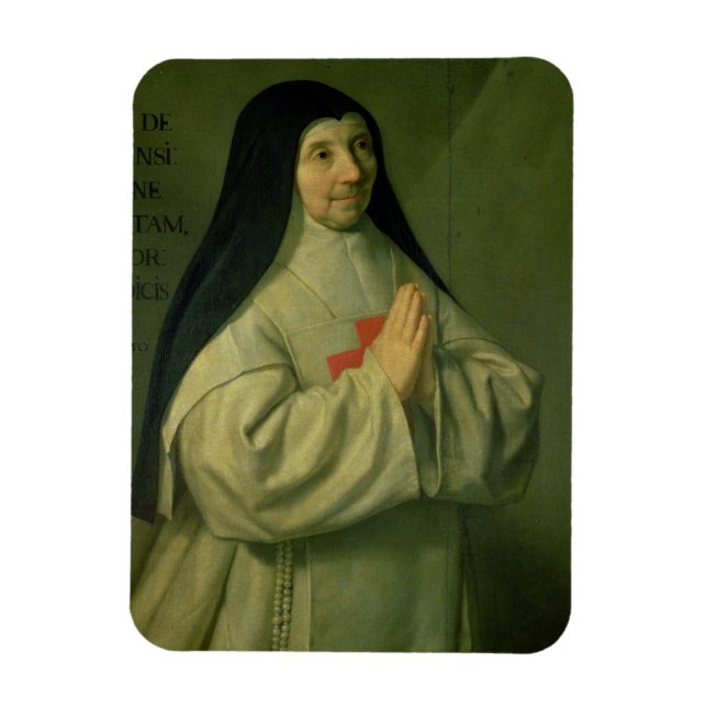 Porträtt i Mor Catherine-Agnes Arnauld (1593-1) Magnet (Vertikal)