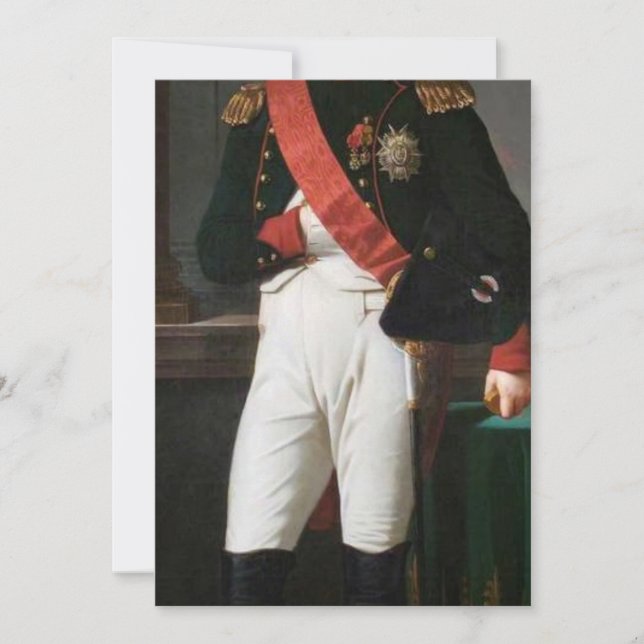 Porträtt i Napoleon Bonaparte 1809 Inbjudningar (Framsida)