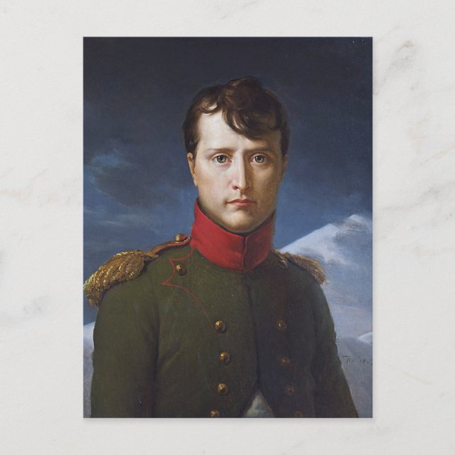 Porträtt i Napoleon Bonaparte First Consul Vykort (Framsida)