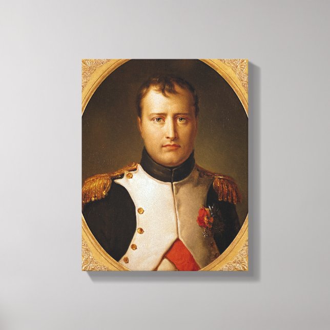 Porträtt i Napoleon i enhetlig form Canvastryck (Framsida)