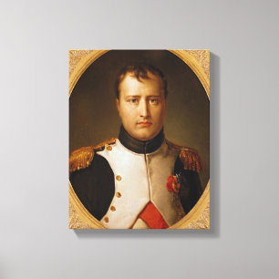 Porträtt i Napoleon i enhetlig form Canvastryck