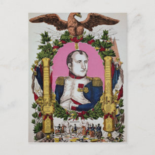 Porträtt i Napoleon I i slaget vid Vykort