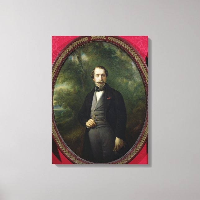 Porträtt i Napoleon III c.1857 Canvastryck (Framsida)