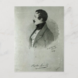 Porträtt i Napoleon III som ung man, 1839 Vykort
