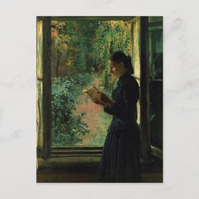 Porträtt i Natalia Petrunkevitsin, 1893 Vykort (Framsida)