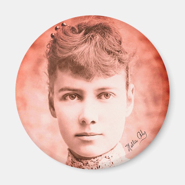 Porträtt i Nellie Bly Magnet (Framsidan)