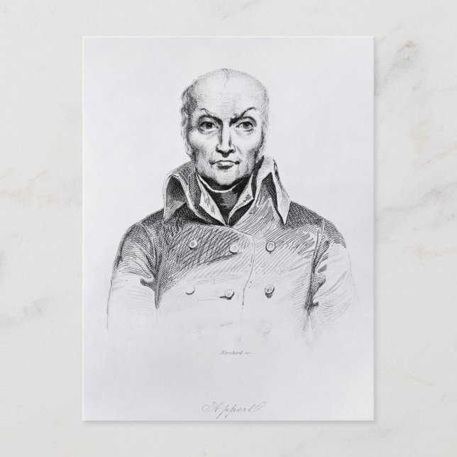 Porträtt i Nicolas Appert Vykort (Framsida)