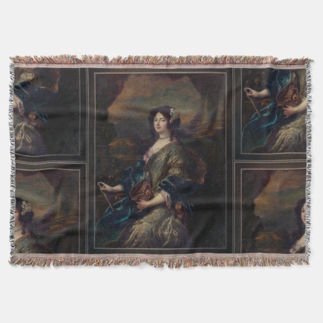 Porträtt i Noble Dam av Pierre Mignard Filt (Framsidan)