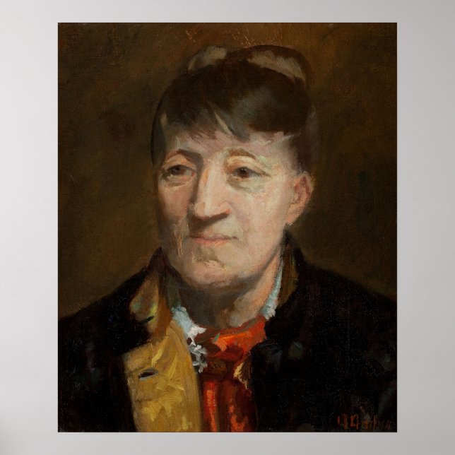 Porträtt i Norska Painter Kitt Poster (Framsidan)