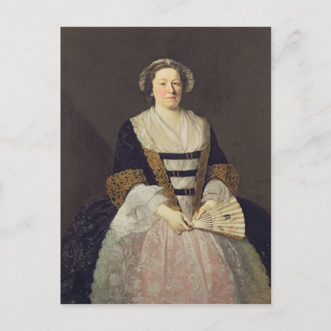 Porträtt i Okänd Dam Vykort (Framsida)