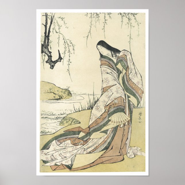 Porträtt i Ono, Kiyonaga, 1790-talet Poster (Framsidan)