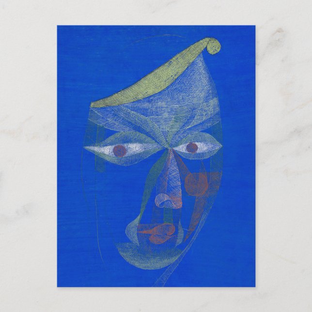 Porträtt i Oriental,Blue Vykort (Framsida)