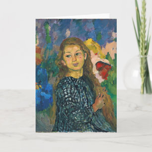 Porträtt i Ottilia Giovanni Giacometti Kort