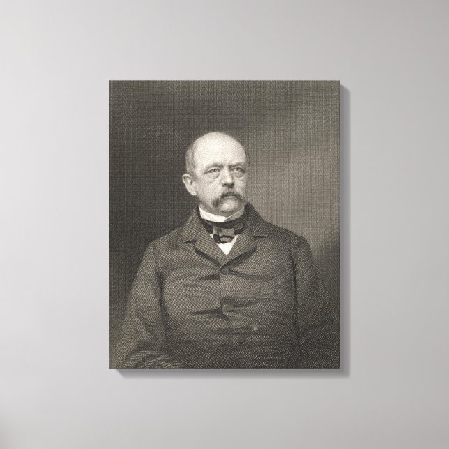 Porträtt i Otto von Bismarck Canvastryck (Framsida)