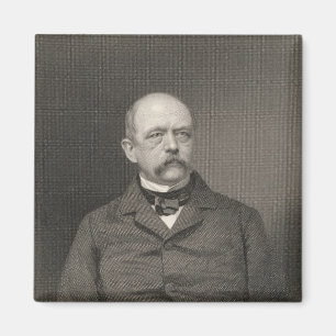 Porträtt i Otto von Bismarck Magnet