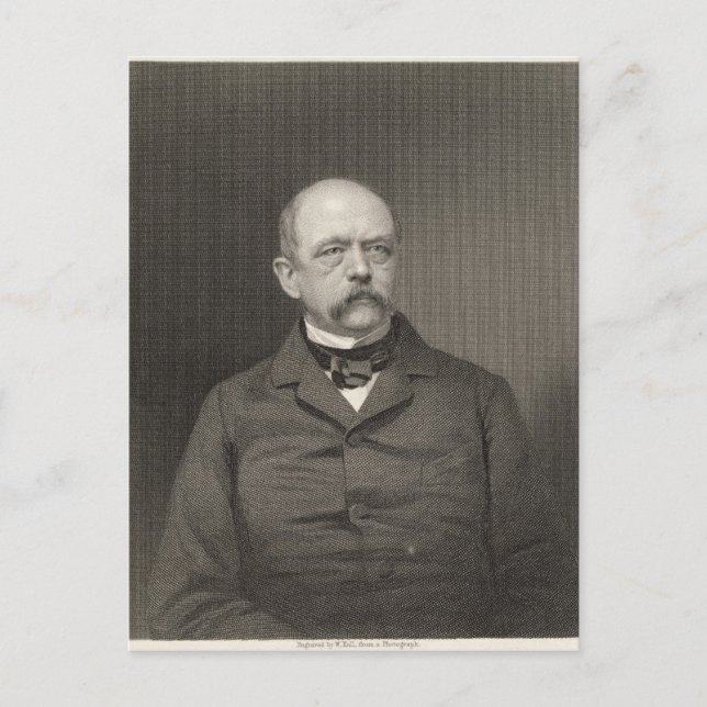 Porträtt i Otto von Bismarck Vykort (Framsida)