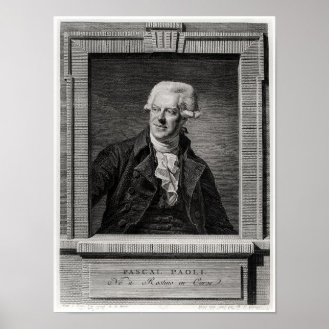 Porträtt i Pascal Paoli Poster (Framsidan)