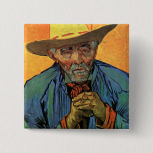 Porträtt i Patience Escalier av Vincent van Gogh Knapp