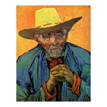 Porträtt i Patience Escalier av Vincent van Gogh