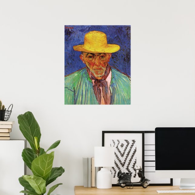 Porträtt i Patience Escalier av Vincent van Gogh Poster (Hemmakontoret)