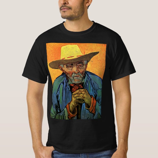Porträtt i Patience Escalier av Vincent van Gogh T Shirt (Framsida)