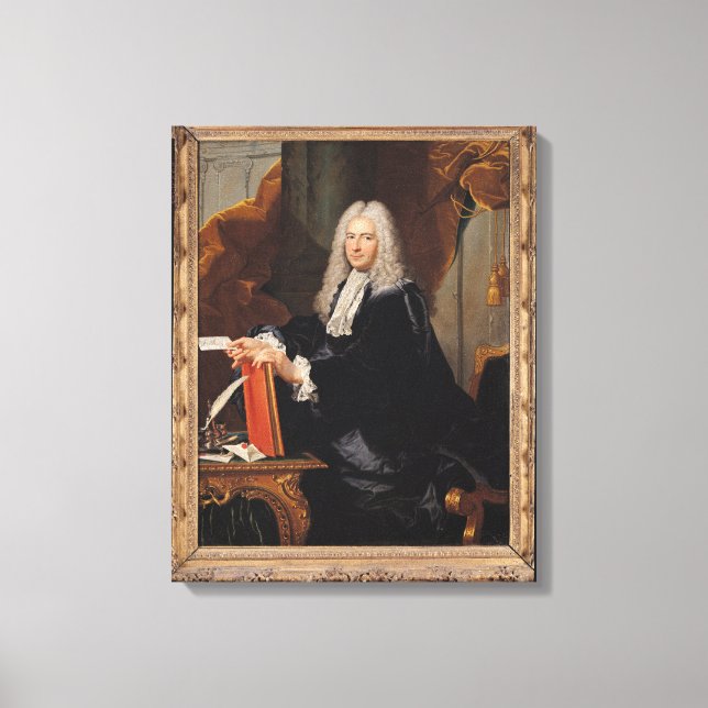 Porträtt i Philibert Orry Canvastryck (Framsida)