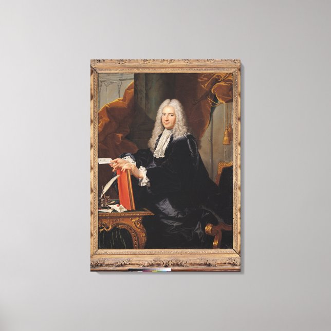 Porträtt i Philibert Orry Canvastryck (Framsida)