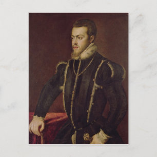 Porträtt i Philip II av Spanien Vykort