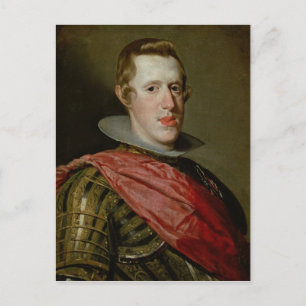 Porträtt i Philip IV i Armor, 1628 Vykort