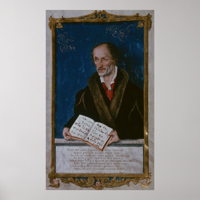 Porträtt i Philipp Melanchthon Poster (Framsidan)