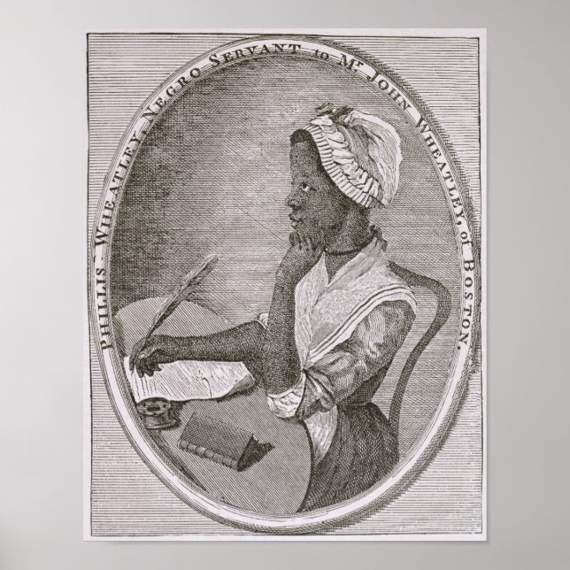 Porträtt i Phillis Wheatley Poster (Framsidan)
