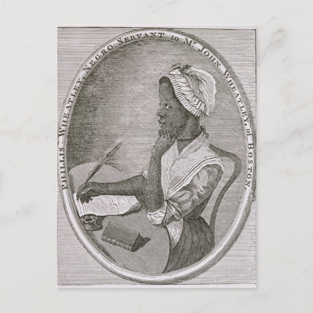 Porträtt i Phillis Wheatley Vykort (Framsida)