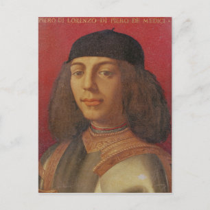 Porträtt i Piero di Lorenzo de Medici Vykort