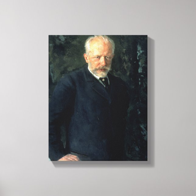 Porträtt i Piotr Ilyich Tchaikovsky Canvastryck (Framsida)