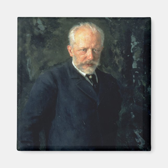 Porträtt i Piotr Ilyich Tchaikovsky Magnet (Framsidan)
