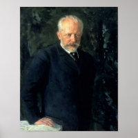 Porträtt i Piotr Ilyich Tchaikovsky