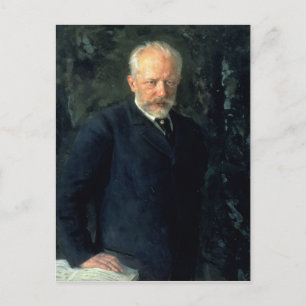 Porträtt i Piotr Ilyich Tchaikovsky Vykort