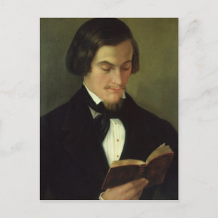Porträtt i poeten Heinrich Heine 1842 Vykort