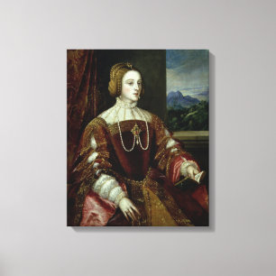 Porträtt i Portugals Empress Isabella Canvastryck