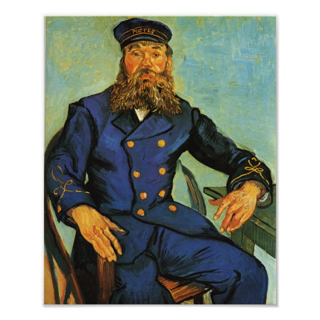 Porträtt i Postman Joseph Roulin - Van Gogh Fototryck (Framsidan)