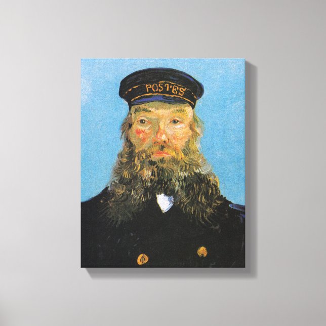 Porträtt i Postman Roulin | Vincent van Gogh Canvastryck (Framsida)