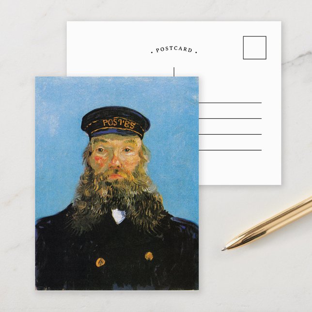 Porträtt i Postman Roulin | Vincent van Gogh Vykort (Skapare uppladdad)